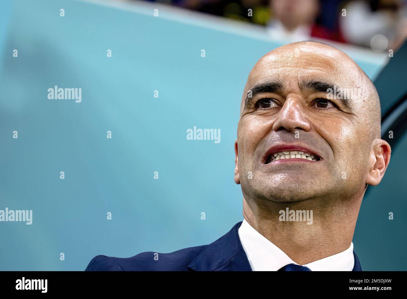 AL RAYYAN, Qatar, 23-11-2022, Ahmad Bin Ali stadium, World Cup 2022 in  Qatar, game between Belgium and Canada, Belgium trainer Roberto Martinez  (Photo by Pro Shots/Sipa USA Stock Photo - Alamy