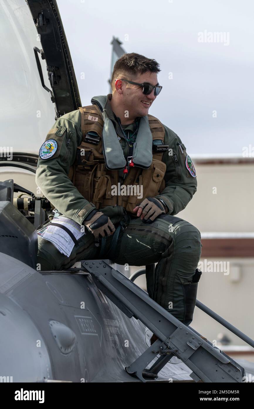 U.S. Air Force Capt. Daniel Abner, An F-16 Fighter Pilot Assigned To ...