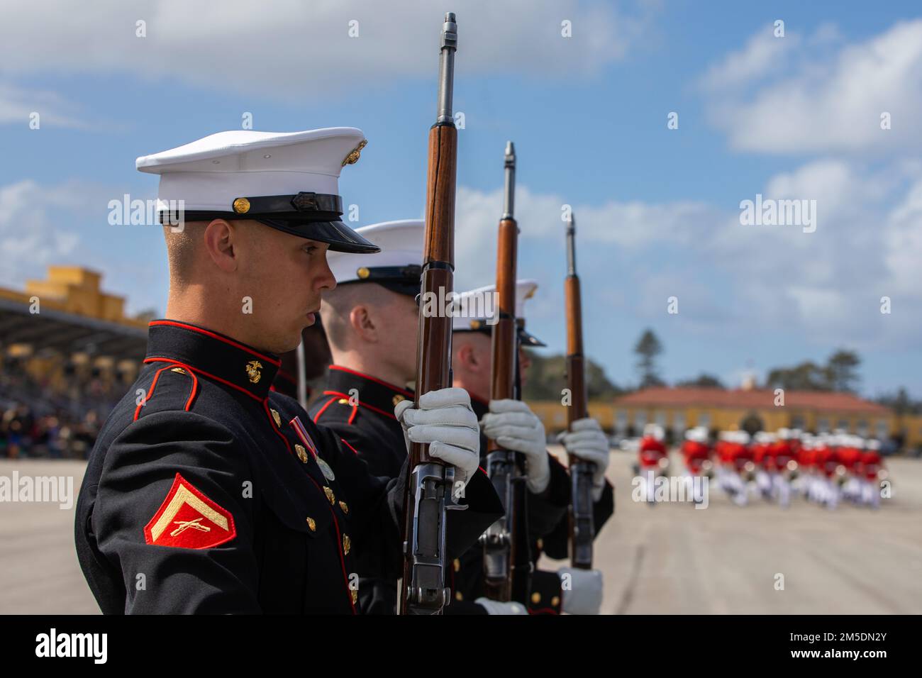 U s marines color guard stand hi-res stock photography and images - Alamy