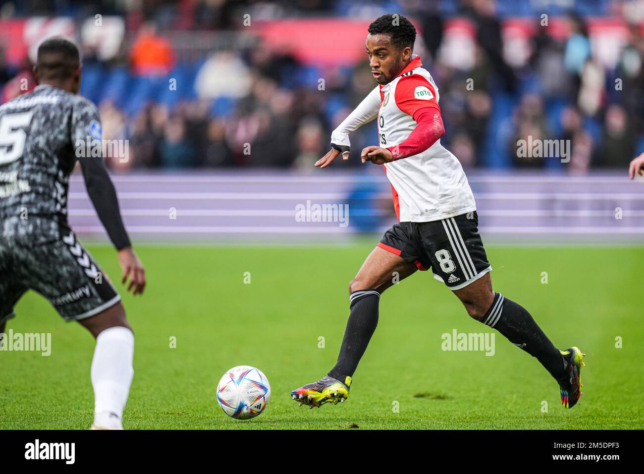 Rotterdam - Quinten Timber of Feyenoord during the match between Feyenoord  v FC Emmen at Stadion Feijenoord De Kuip on 28 December 2022 in Rotterdam,  Netherlands. (Box to Box Pictures/Yannick Verhoeven Stock