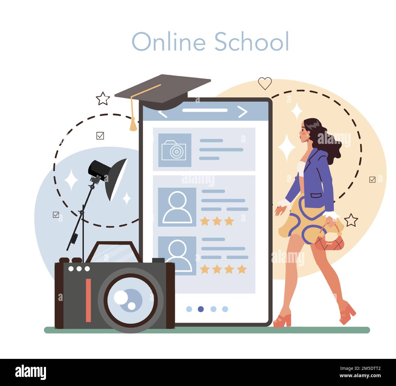 Fashion model online service or platform Man and woman represent new Fashion model online service or platform Man and woman represent new