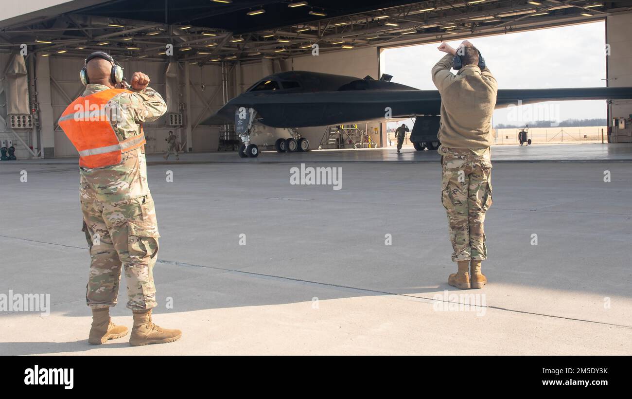 From left, Chief Master Sgt. LeRoy McCardell Jr., 131st Bomb Wing