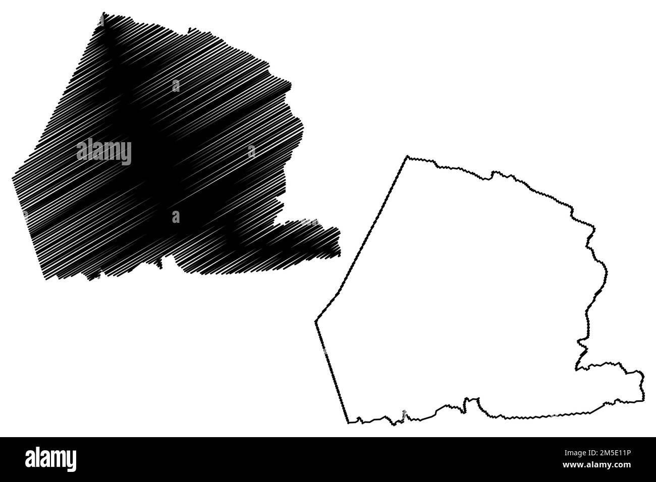 Barro municipality (Ceará state, Municipalities of Brazil, Federative Republic of Brazil) map vector illustration, scribble sketch Barro map Stock Vector