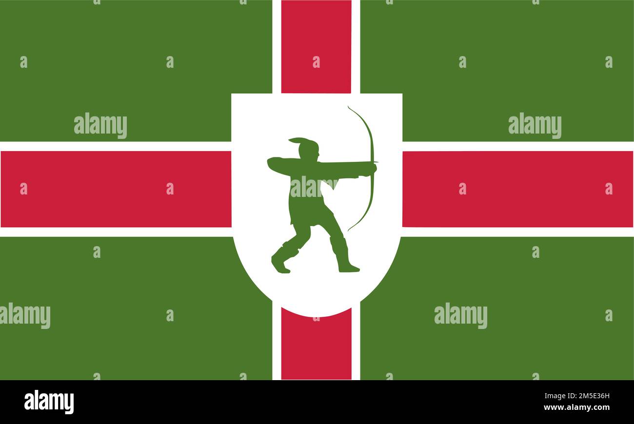 Flag of Nottinghamshire or Notts Ceremonial county (England, United