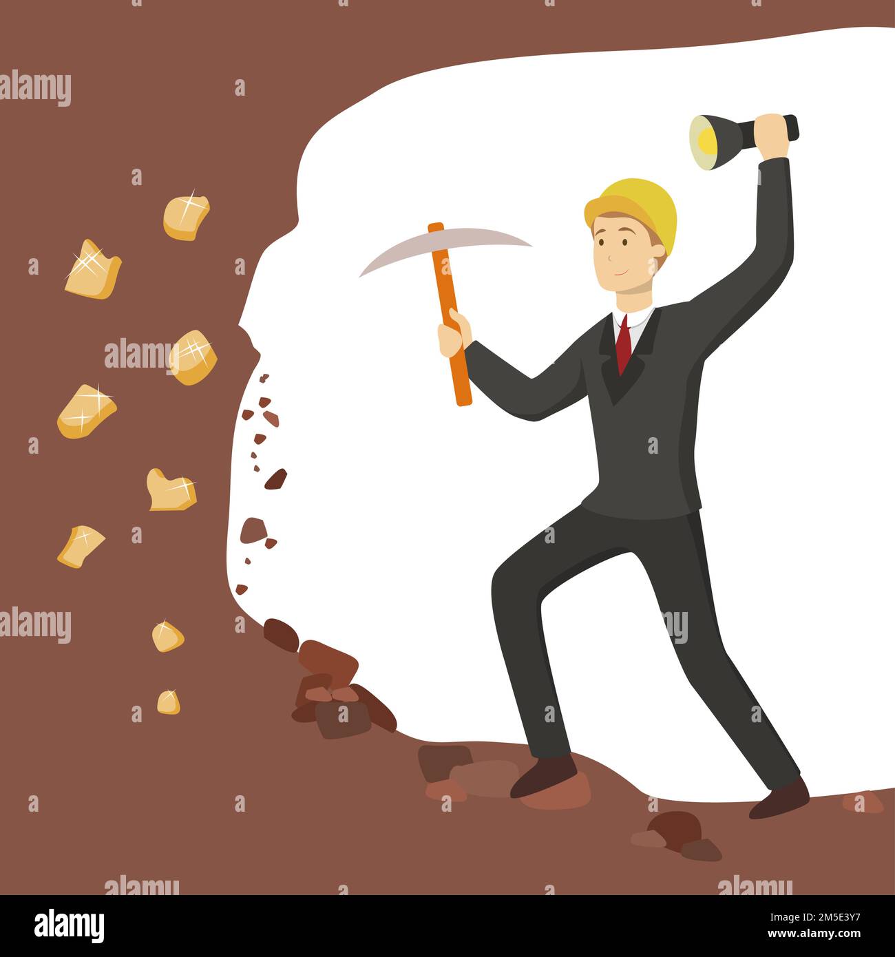 Gold digger cartoon hi-res stock photography and images - Alamy