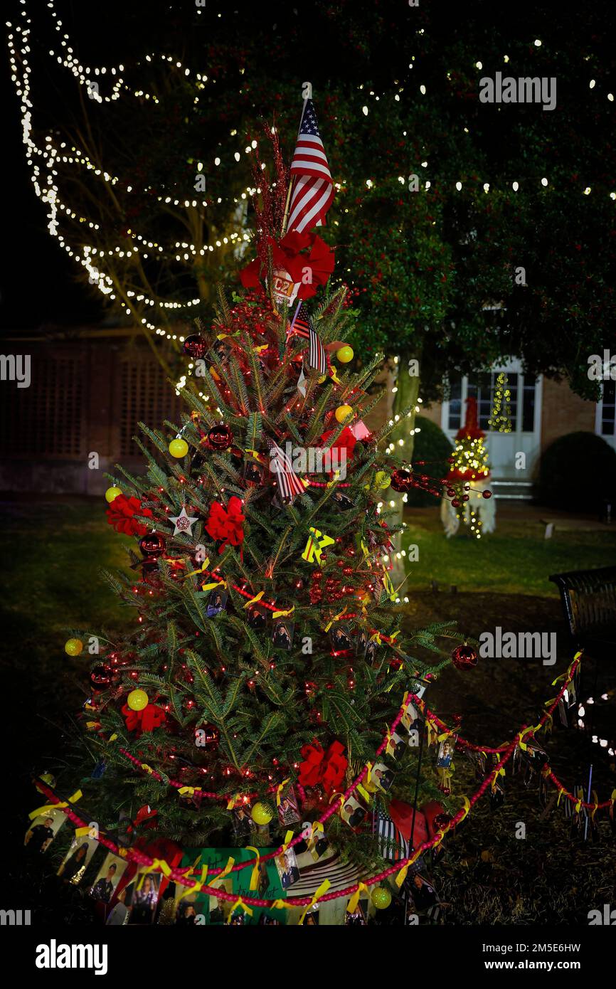 Kingsport, Tennessee, USA December 18, 2022 Christmas trees