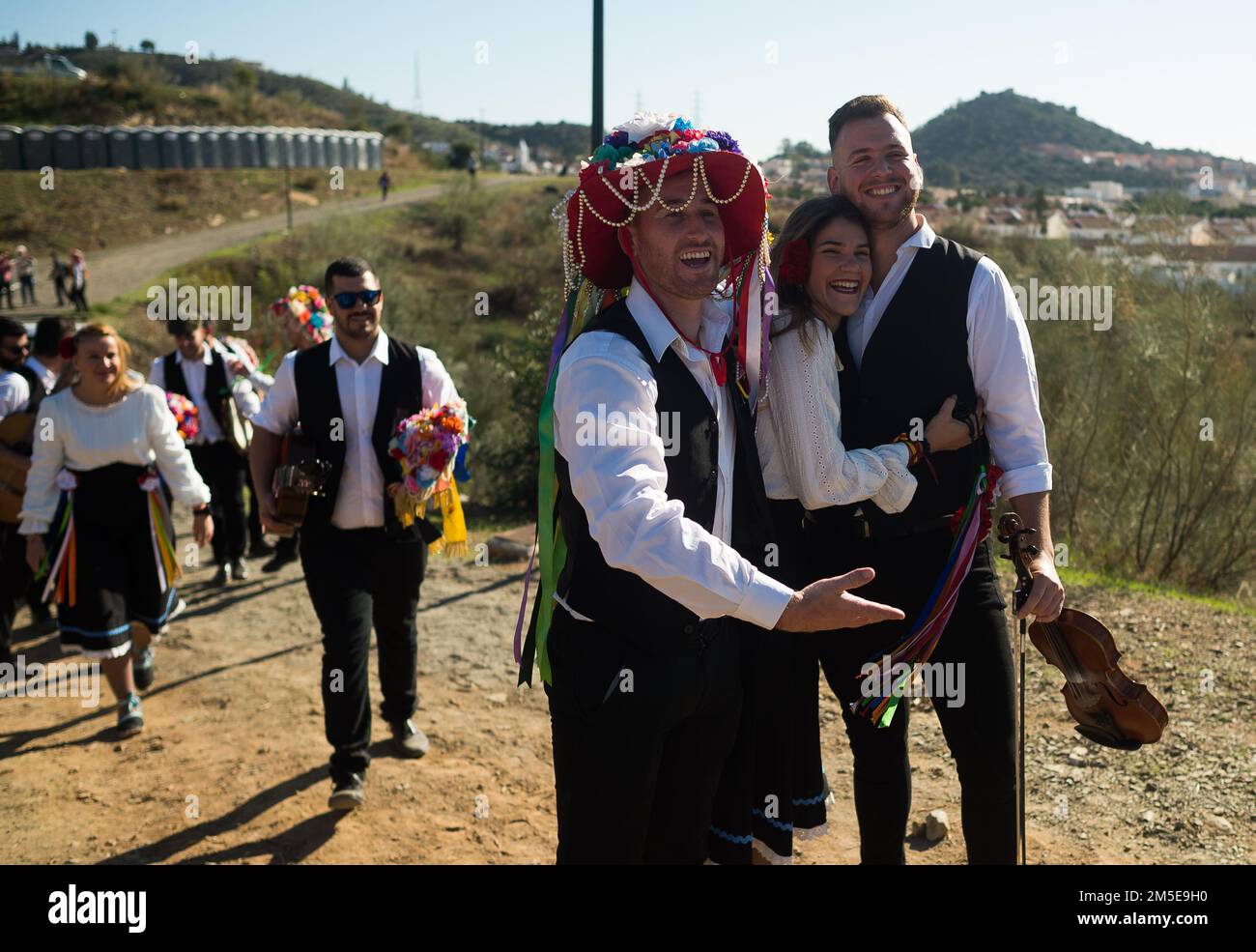 Malaga, Spain. 28th Dec, 2022. Participants dressed in traditional