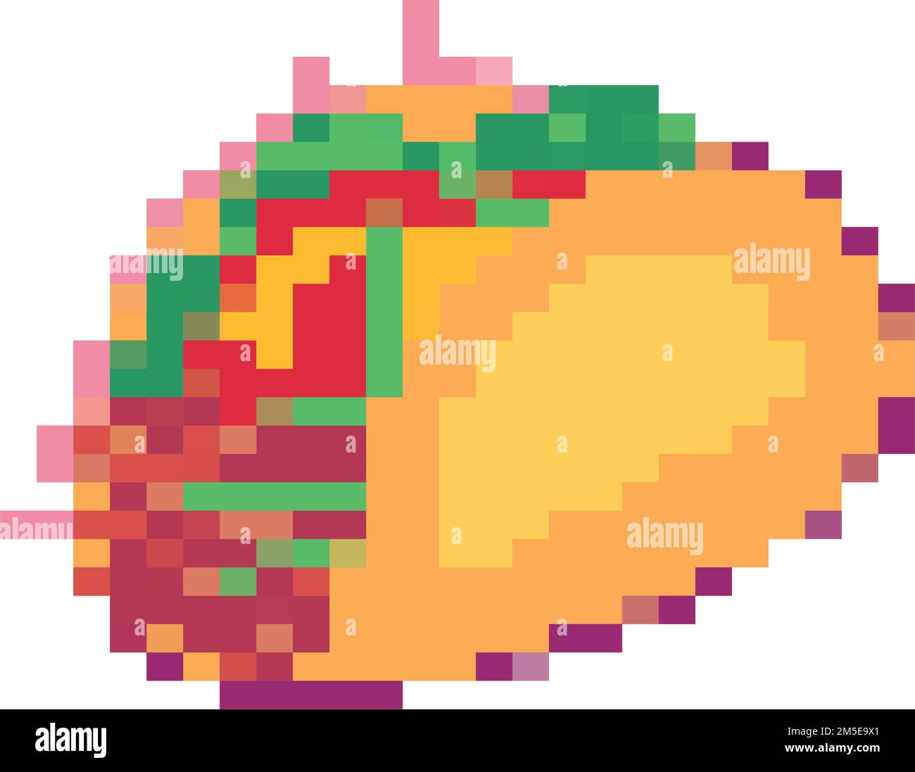 flat pixelated taco Stock Vector Image & Art - Alamy
