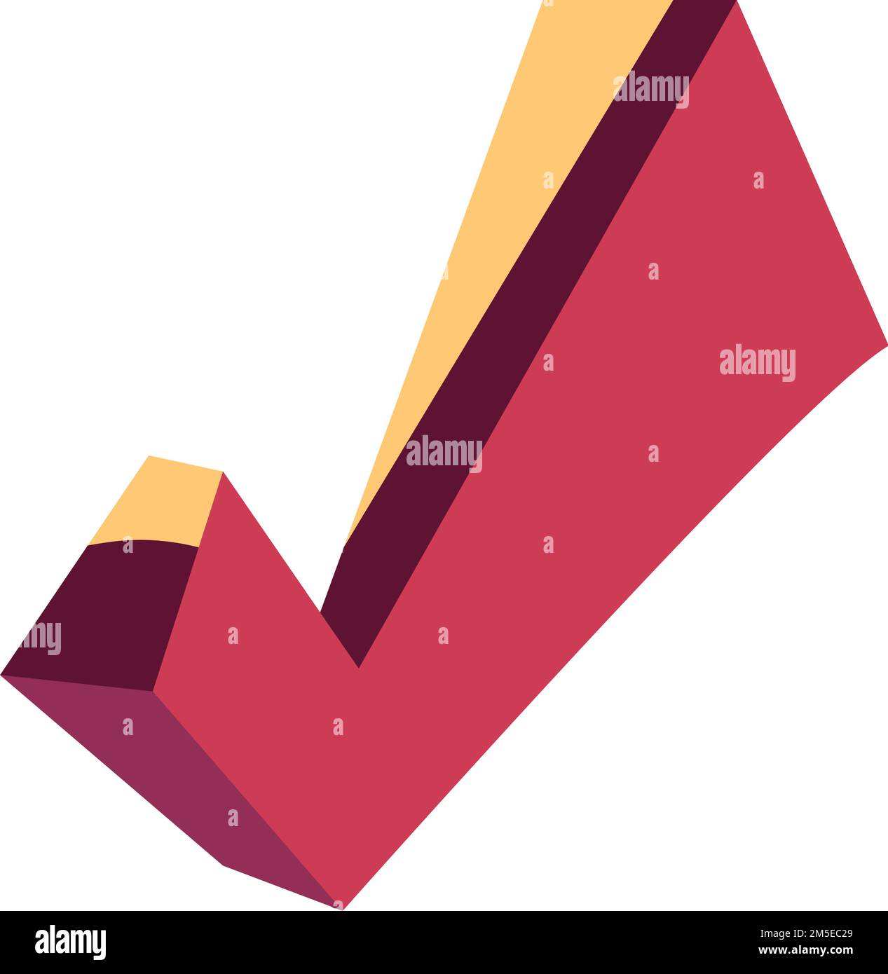 flat check mark Stock Vector Image & Art - Alamy