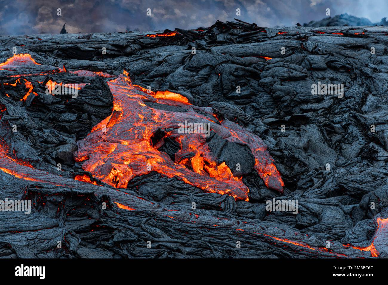 A Kilauea shield volcano in Hawaii Stock Photo Alamy