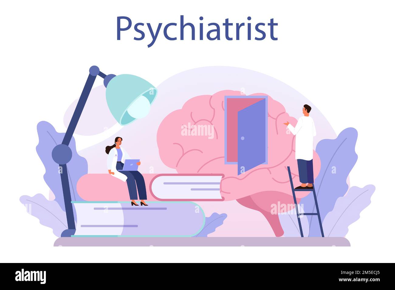 Psychiatrist concept. Mental health diagnostic. Doctor treating human
