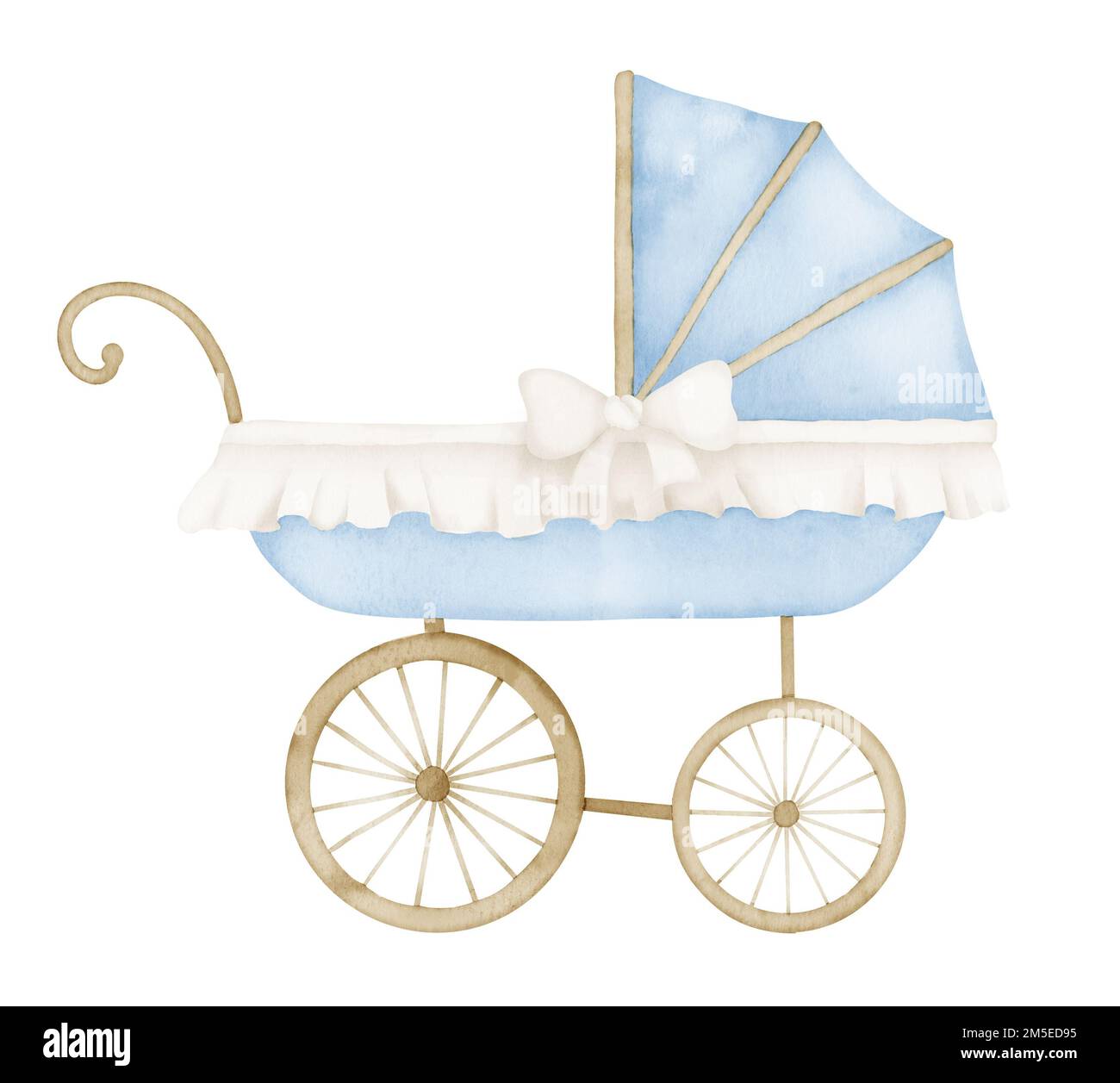 Retro Baby Stroller Isolated On White Stock Photo - Download Image Now -  1960-1969, Newborn, Baby Carriage - iStock