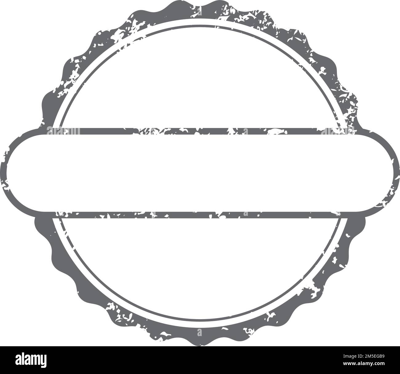 Vintage postal stamp Round grunge label template Stock Vector Image