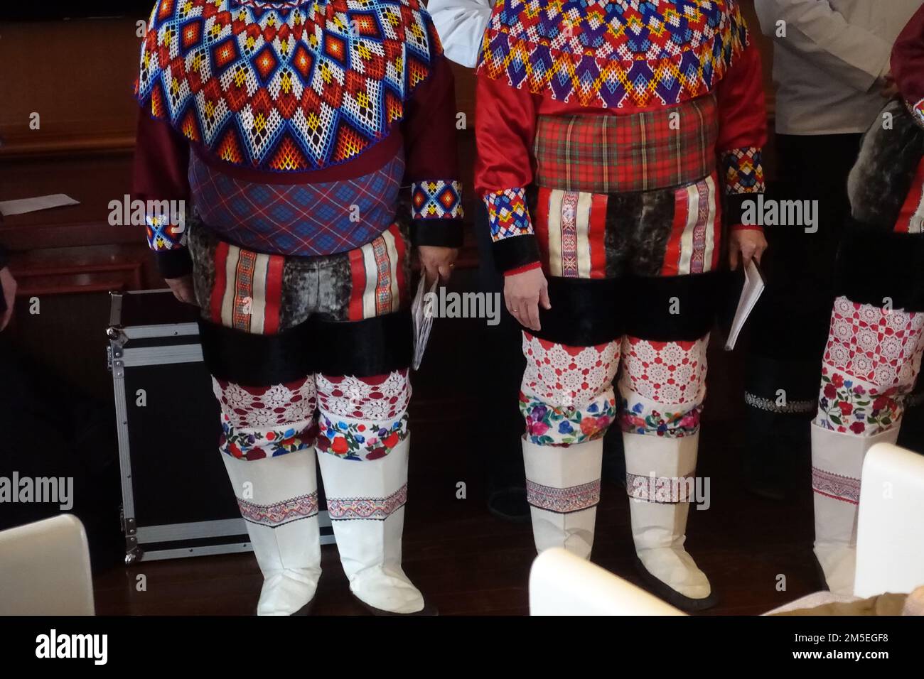 Traditional Clothing in Greenland Stock Photo Alamy
