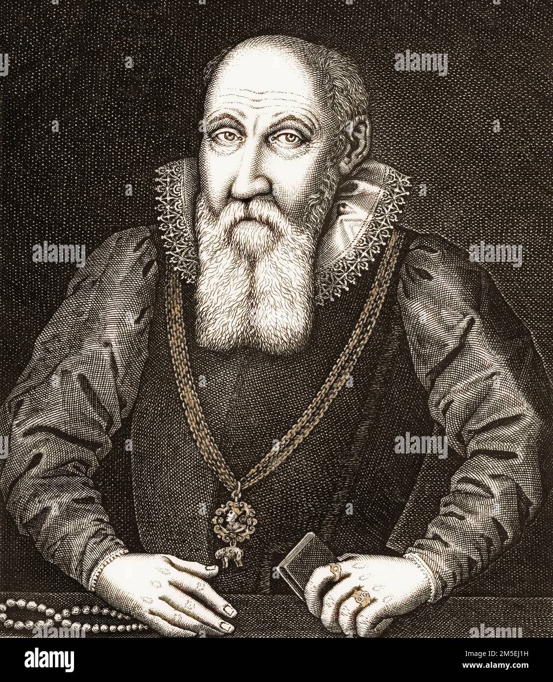 Heinrich Rantzau, 1526 – 1598, German humanist writer and statesman Stock Photo