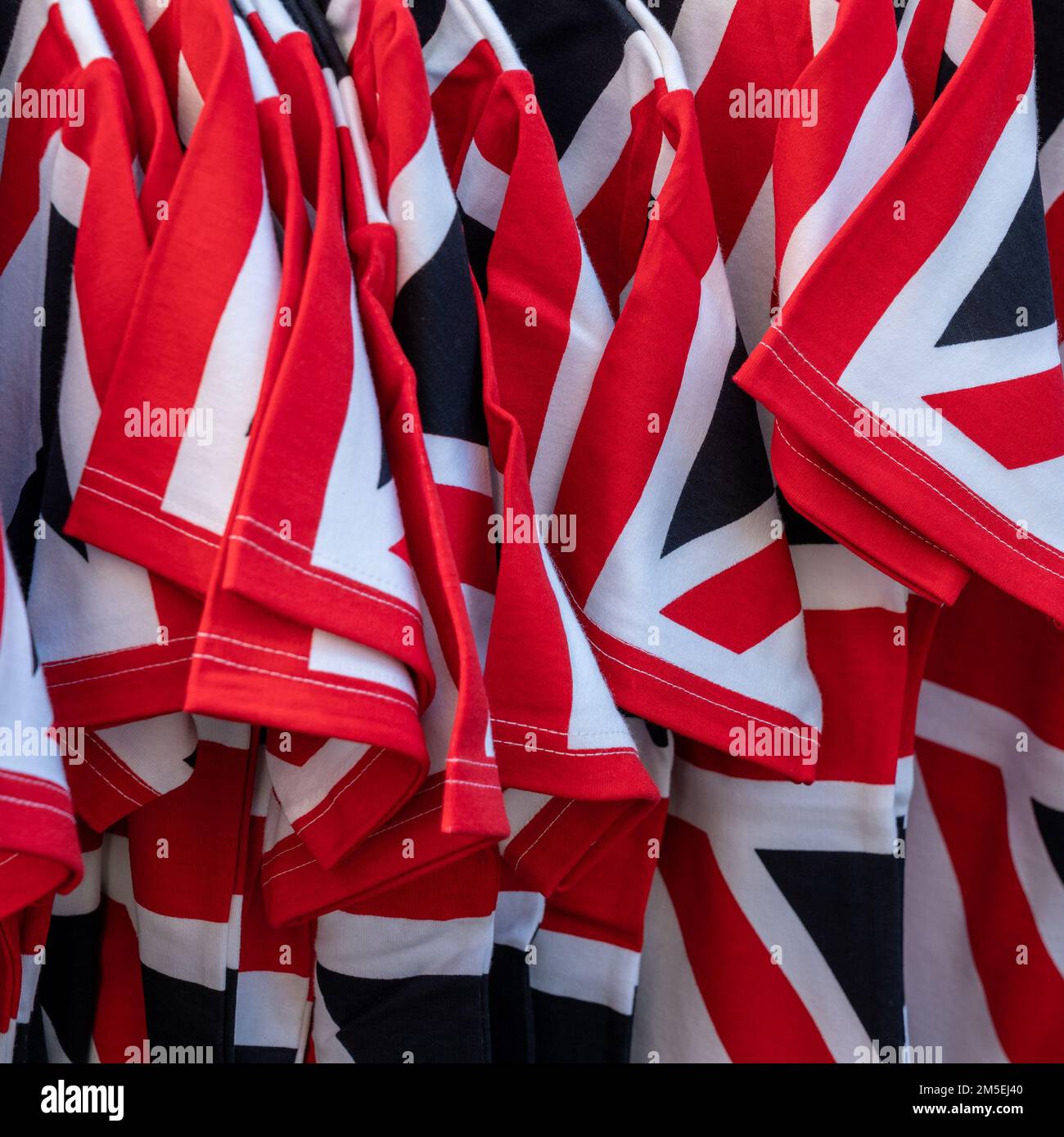 row of Union Jack flags for sale Stock Photo Alamy
