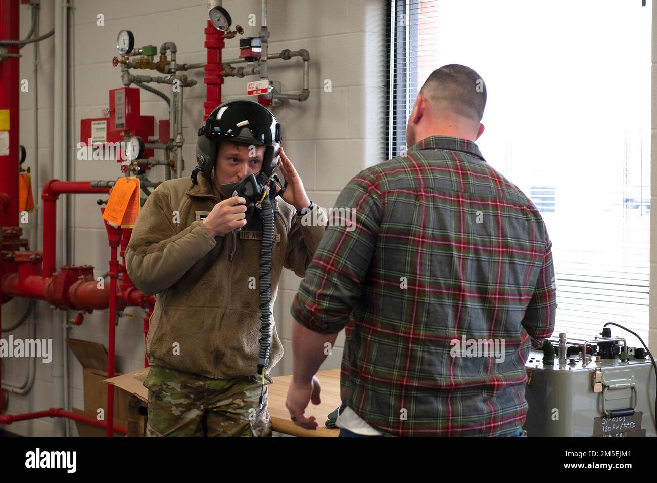 U.S. Air Force Master Sgt. Kris Harmon, an Aircrew Flight Equipment