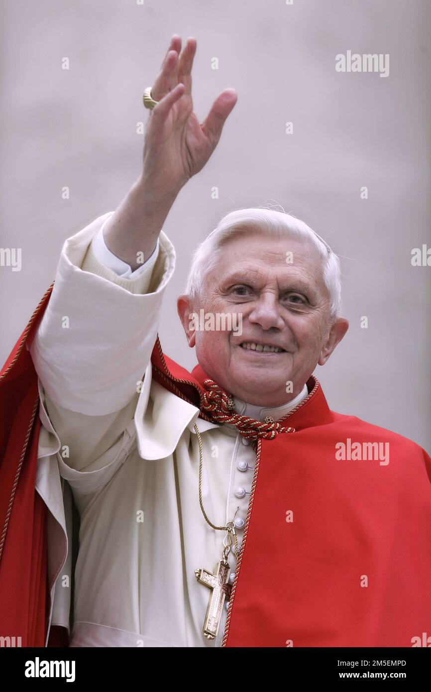 Vatican City, 28th December 2022. Pope Benedict XVI very sick. ARCHIVE ...