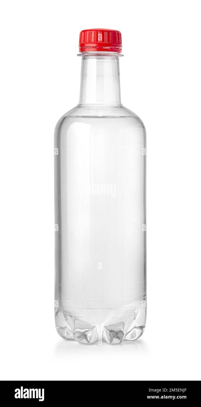 Plastic water bottle isolated on white background with clipping path ...