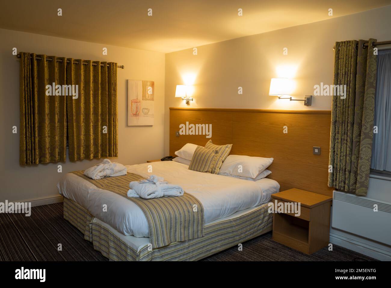 An Executive bedroom in the Best Western Plus , Mosborough Hall in Sheffield Stock Photo
