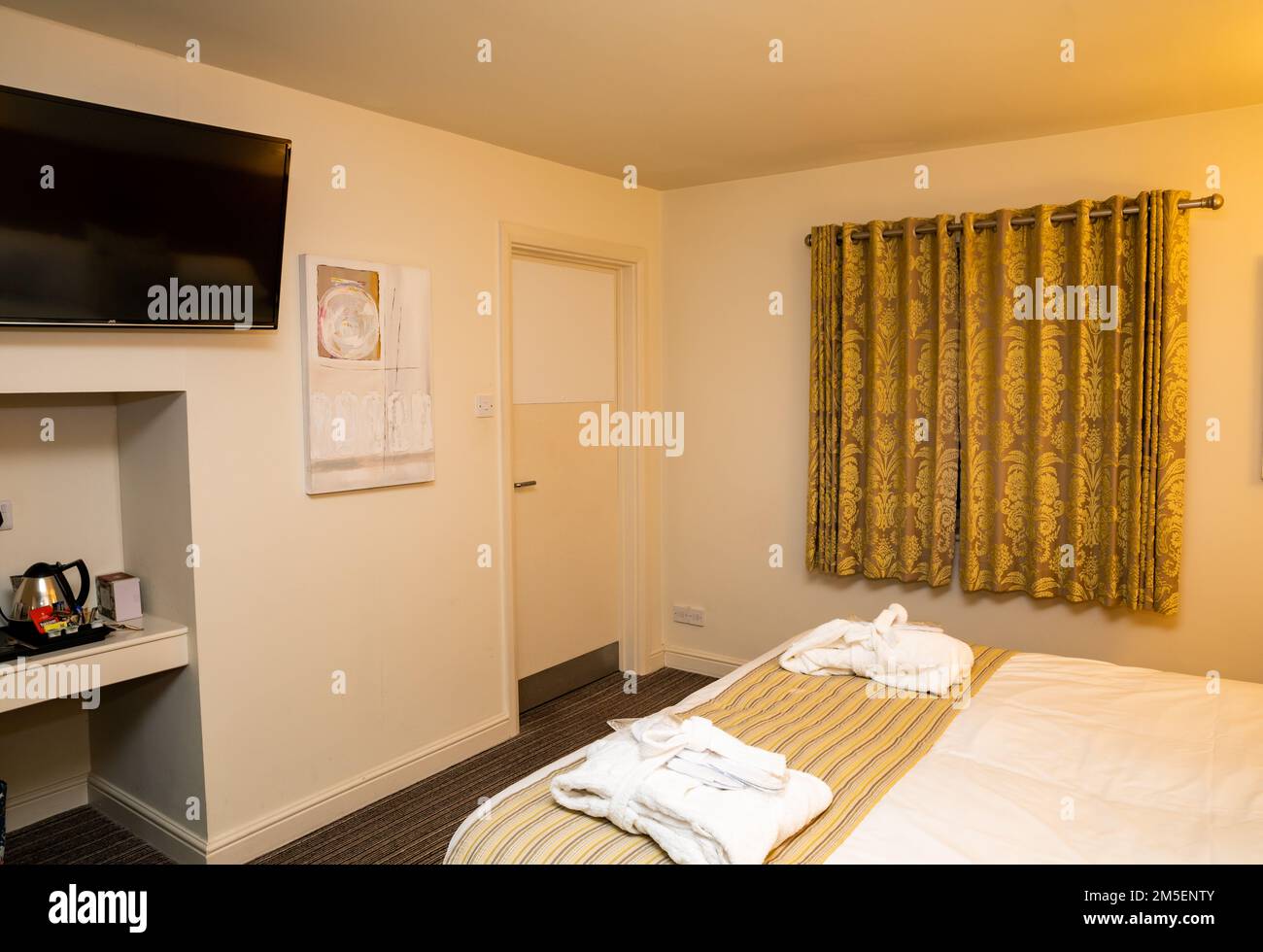 An Executive bedroom in the Best Western Plus , Mosborough Hall in Sheffield Stock Photo