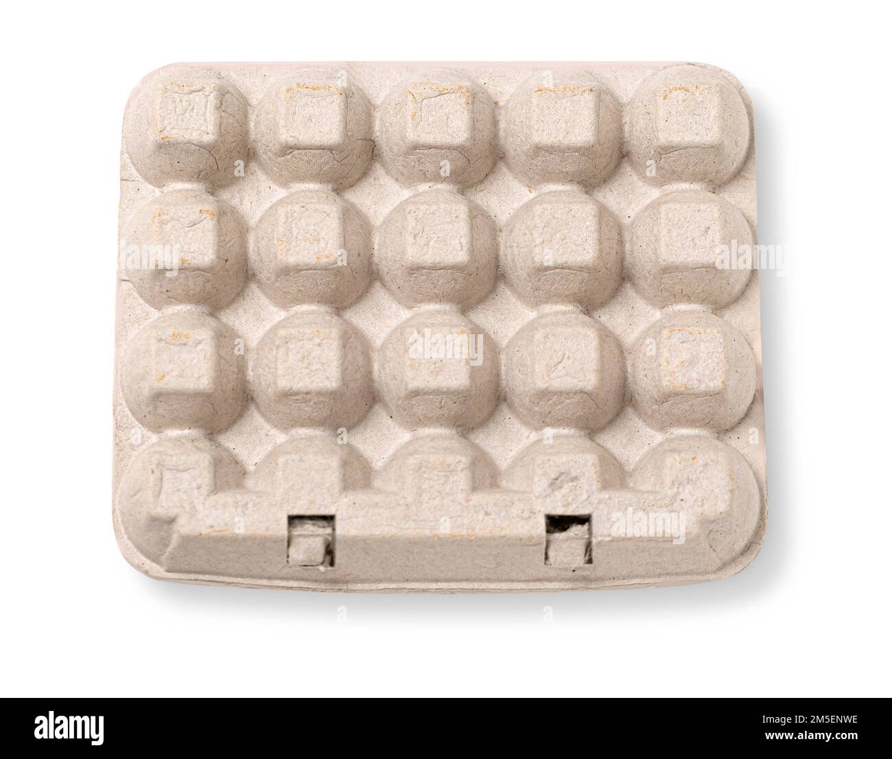 Quail eggs in cardboard packaging. Top view. Stock Photo