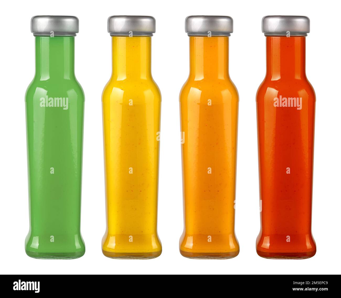 BBQ sauce in a glass jar bottles isolated over the white background