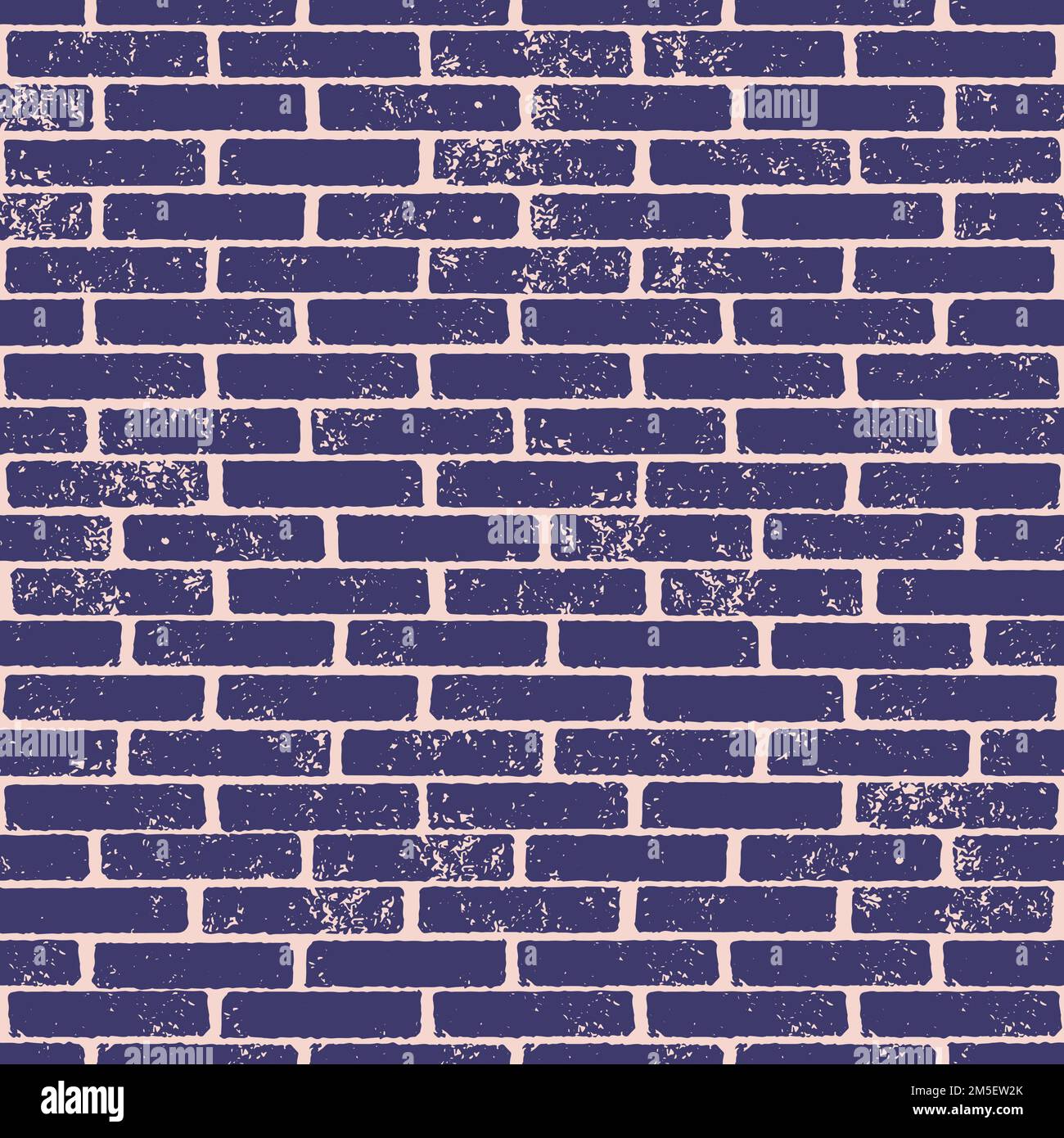 Textured brick wall seamless repeat pattern. Vector illustration. Great for scrapbook, packaging, backgrounds Stock Vector
