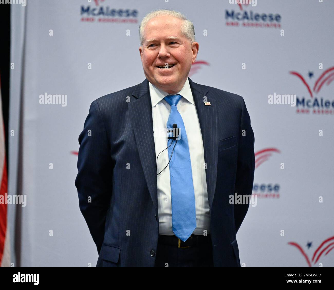 Secretary of the Air Force Frank Kendall speaks during the McAleese ...