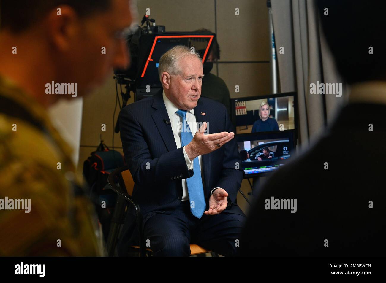 Secretary of the Air Force Frank Kendall speaks with CNBC anchor Morgan ...