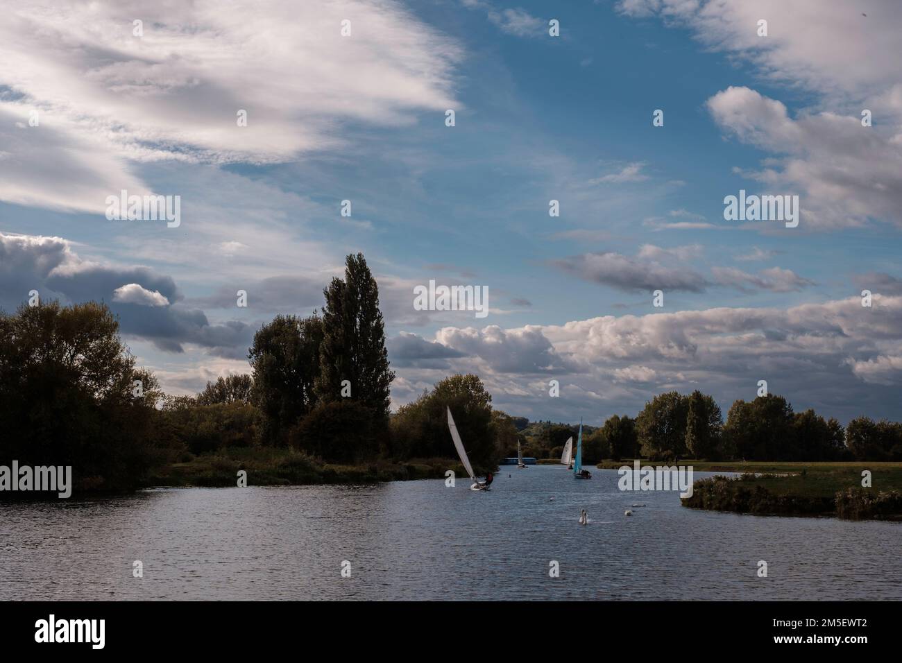River Thames, Oxfordshire, United Kingdom Stock Photo