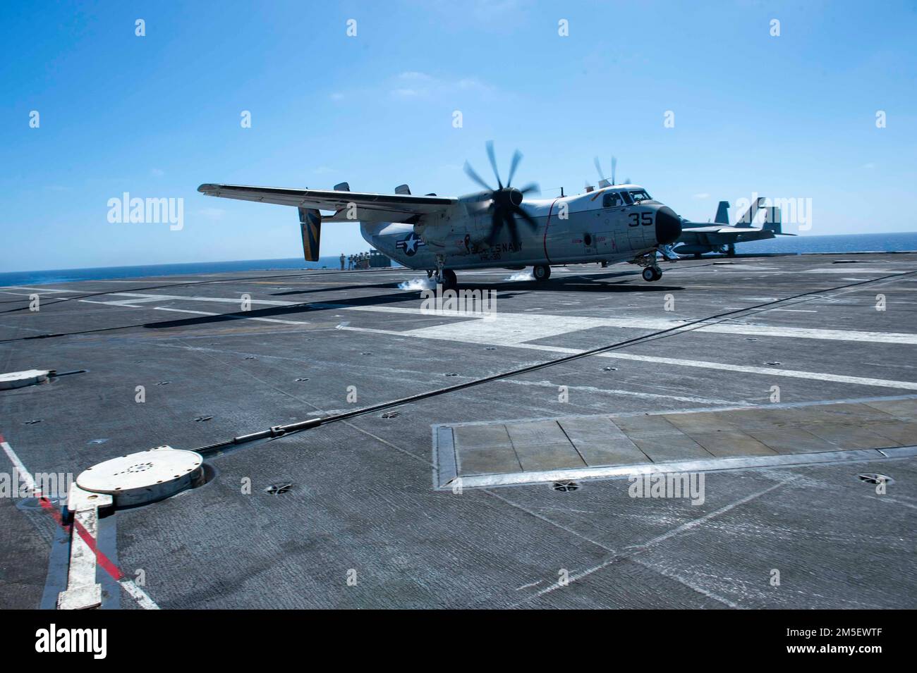 220309-N-DU622-1038 PACIFIC OCEAN (Mar. 9), A C-2 Greyhound, from the ...