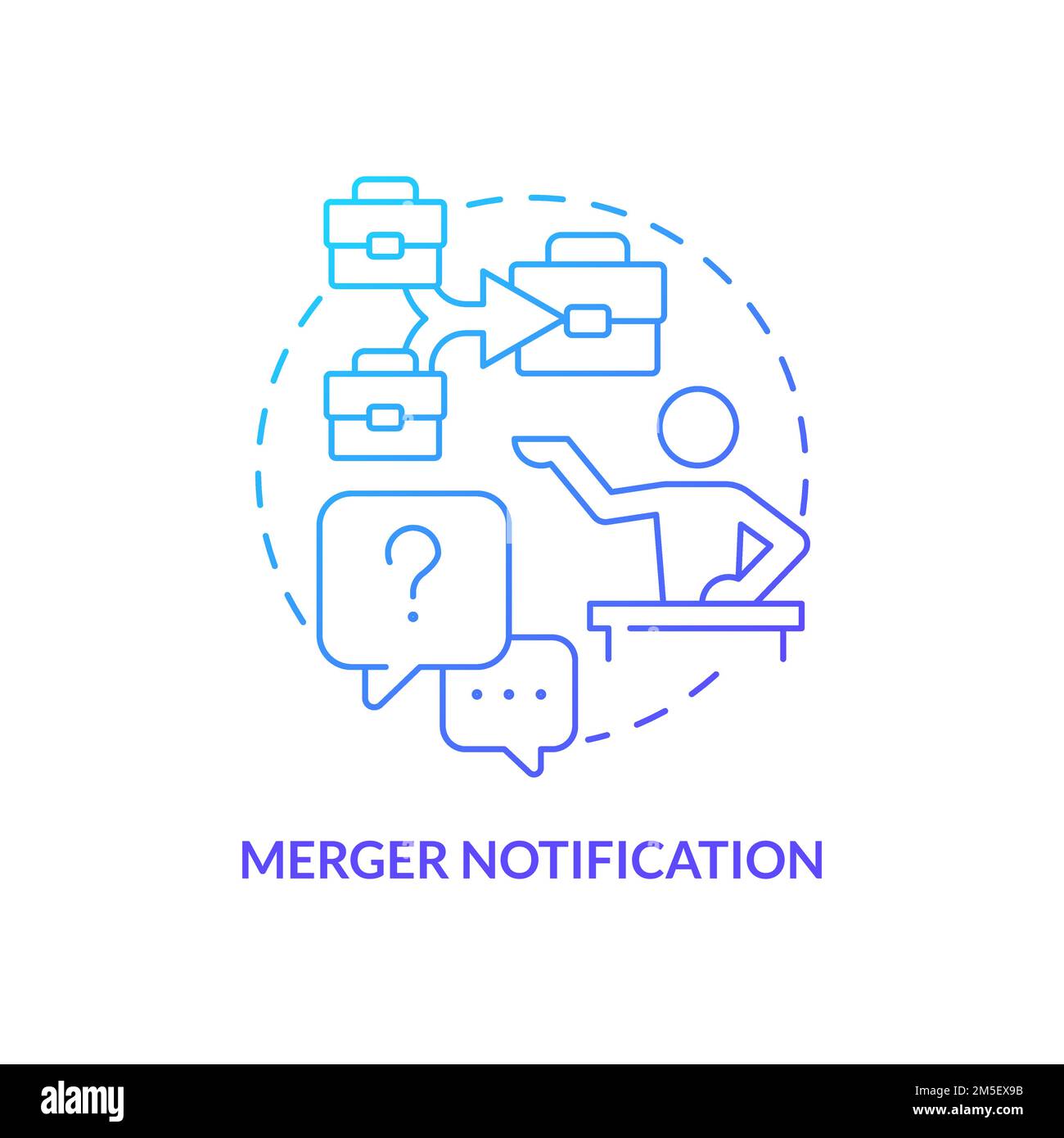 Merger Circle Illustration Stock Vector Images - Alamy