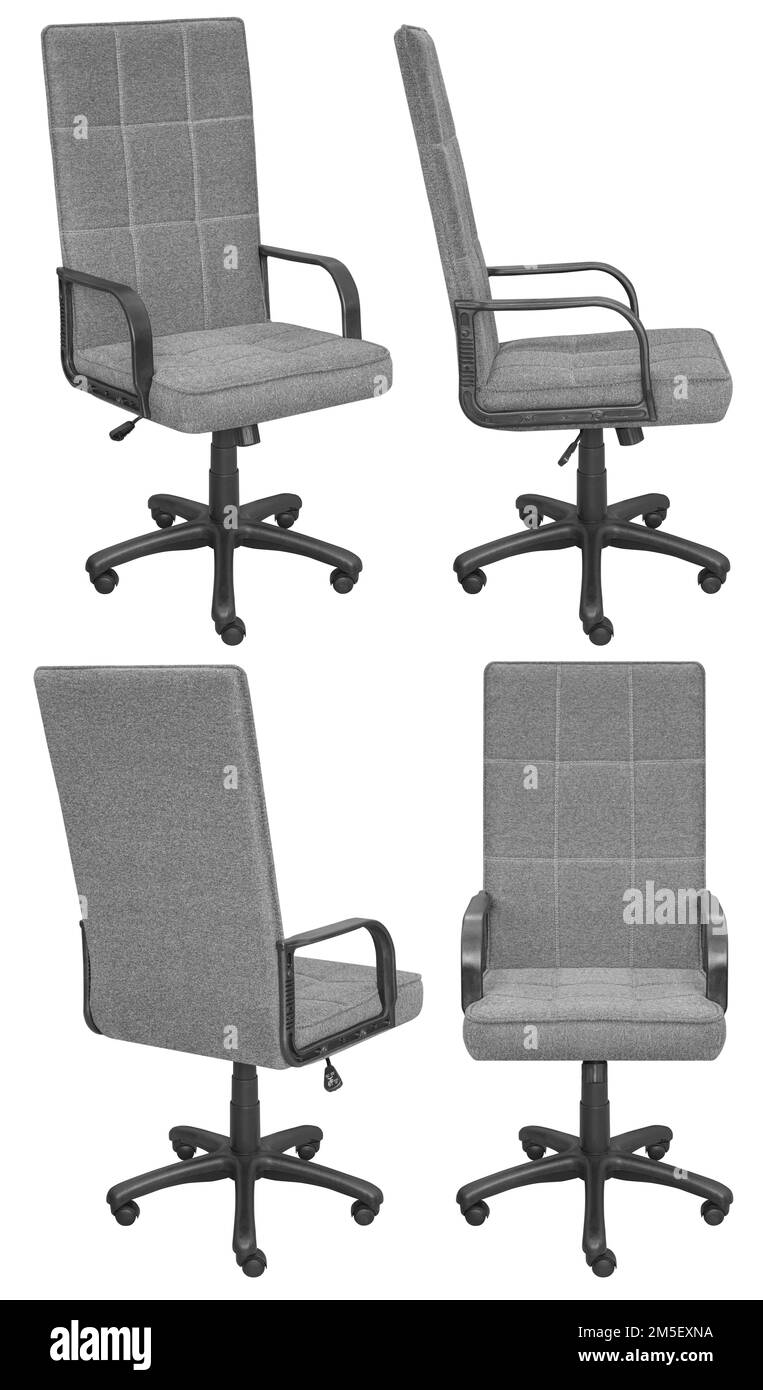 Computer Chair Side View Office computer chair for the head. Isolated from the background. View ...