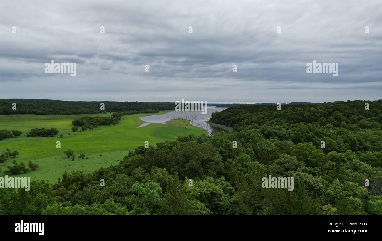 Drone shot lush green forests hi-res stock photography and images - Alamy
