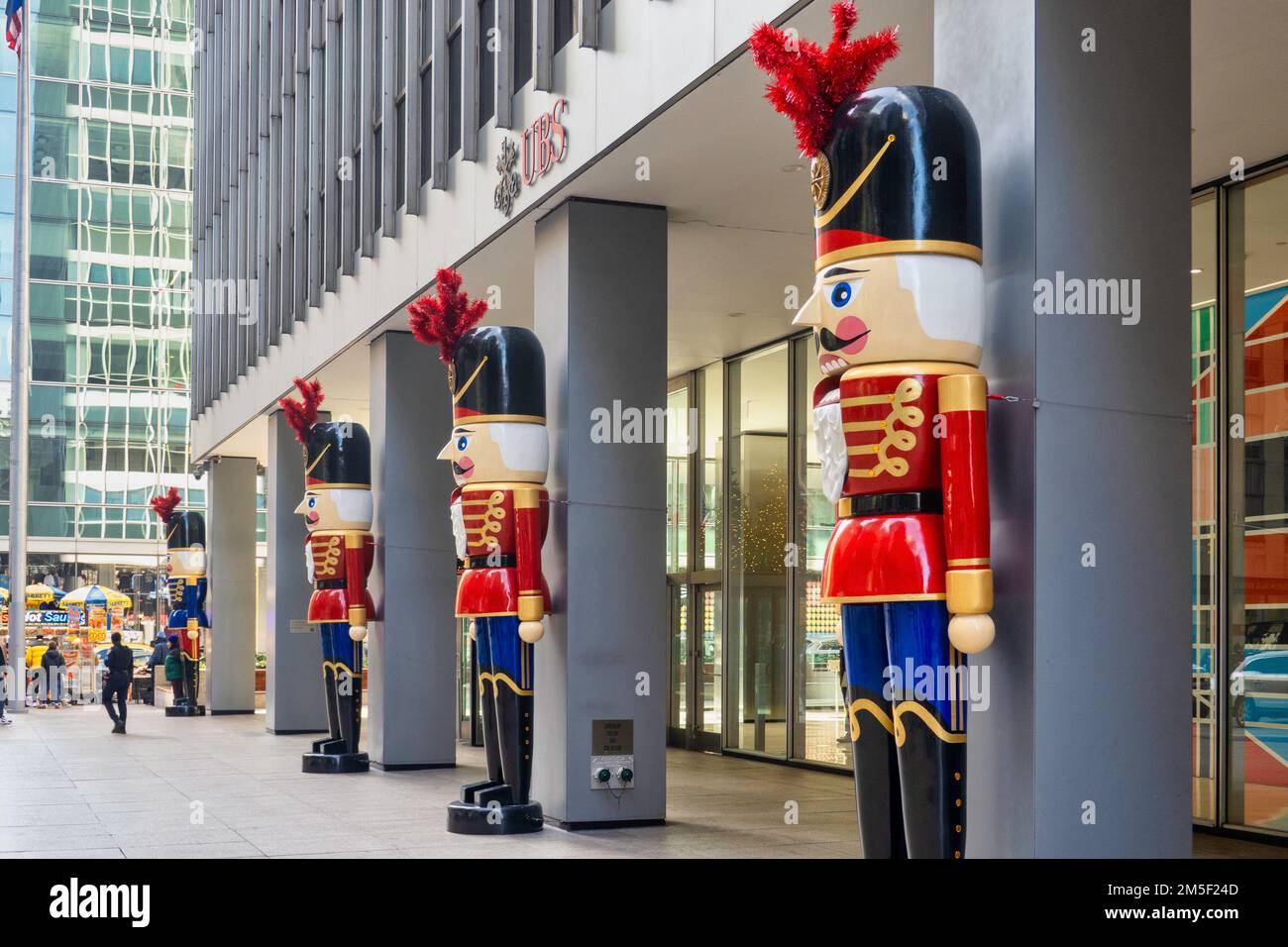 Giant Nutcracker Holiday Display at the UBS Building in Rockefeller