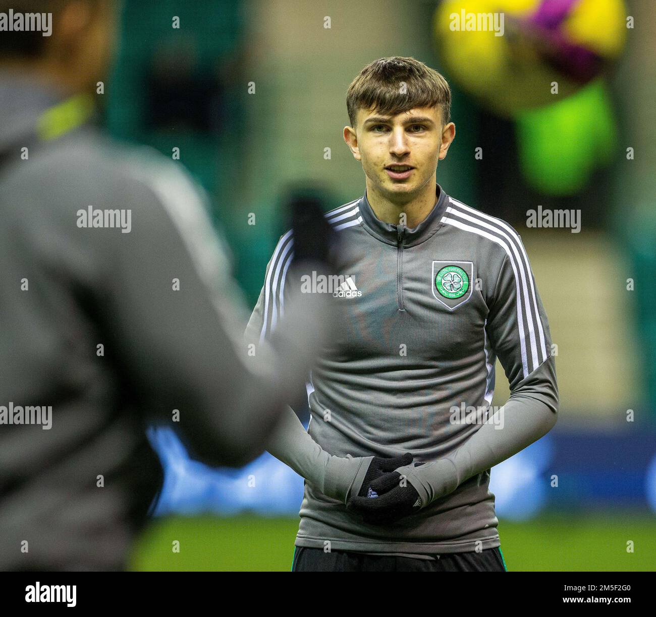 28th December 2022; Easter Road, Edinburgh, Scotland: Scottish Premiership  Football, Hibernian versus Celtic; VAR check on the scoreboard Stock Photo  - Alamy