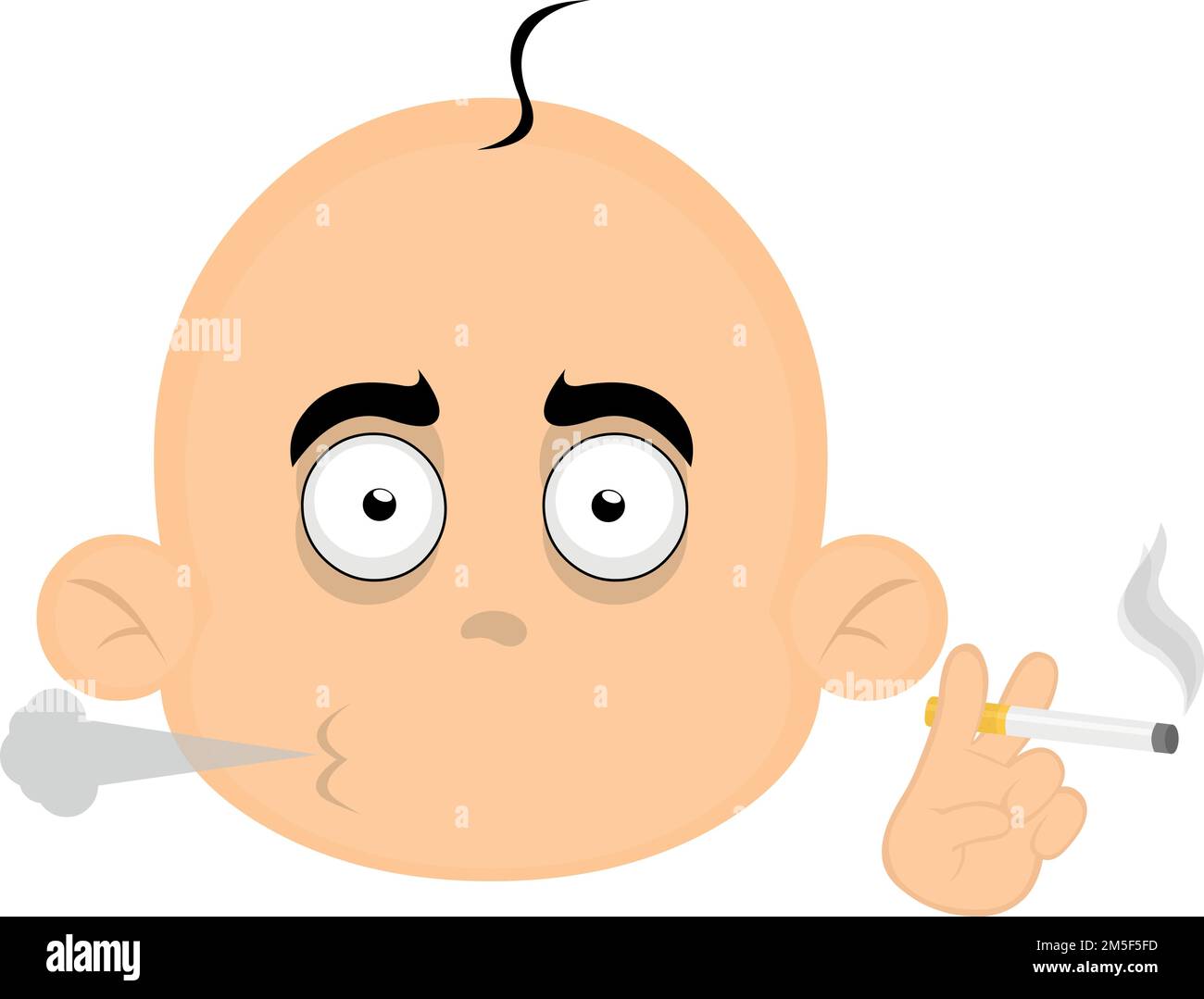 Smoke smoking boy baby Cut Out Stock Images & Pictures - Alamy
