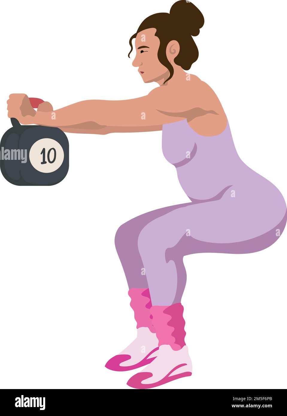 fitness woman illustration Stock Vector Image & Art - Alamy