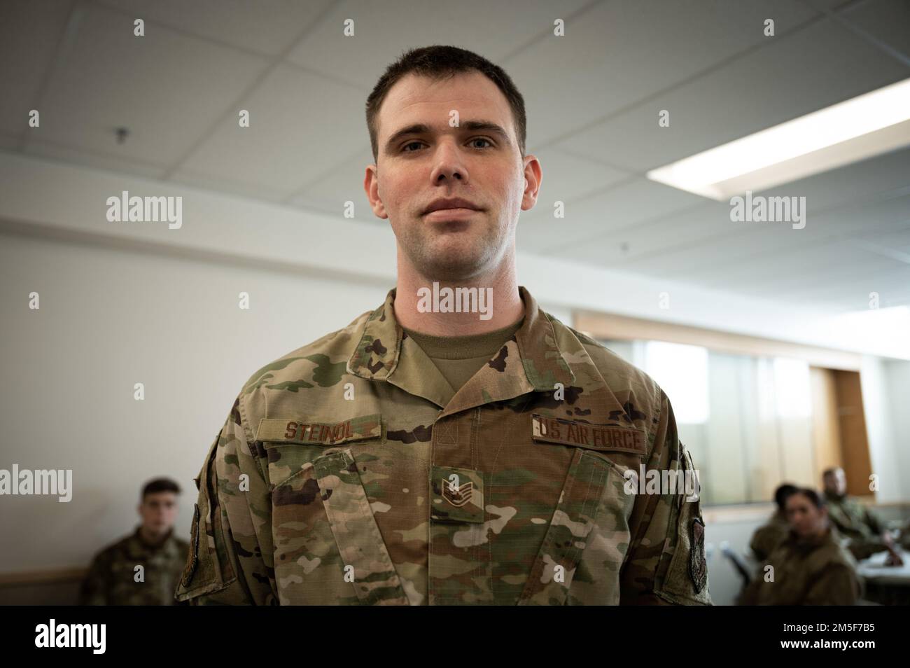 U.S. Air Force Tech. Sgt. Andrew Steindl, a 354th Civil Engineering