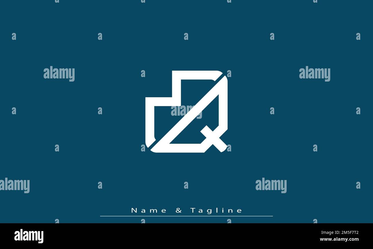 Alphabet letters Initials Monogram logo MQ , QM Stock Vector Image ...