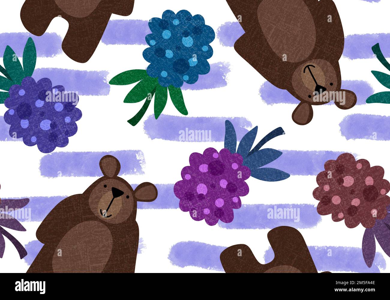 Cartoon toys animals seamless fluffy bears pattern for wrapping paper ...