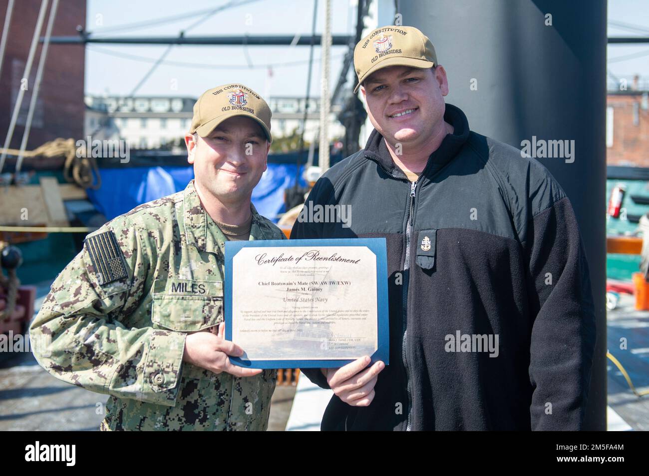 BOSTON (March 11, 2022) Chief Boatswain’s Mate James Gainey assigned to