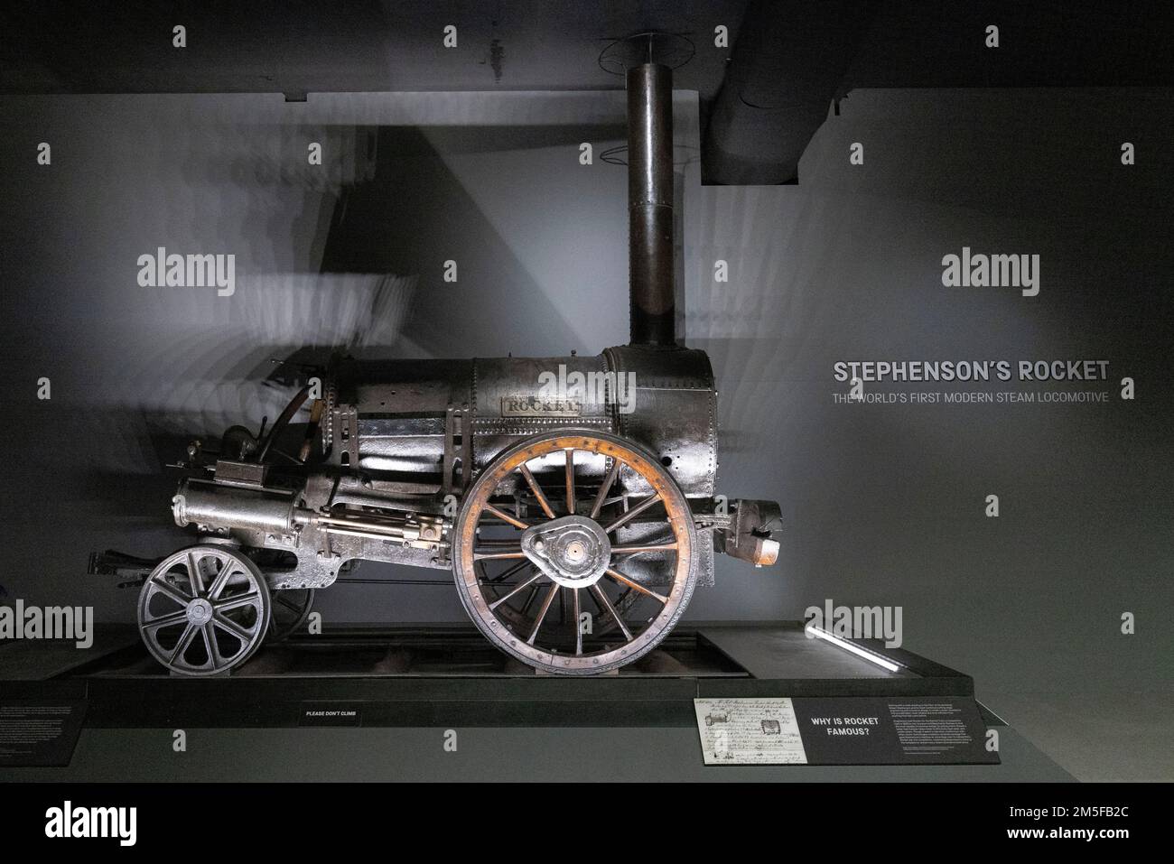 Display at the National Railway Museum in York, United Kingdom. Stock Photo