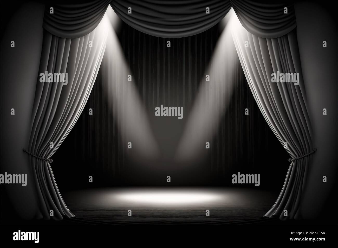 Theater Curtains Clipart Black And White Apple