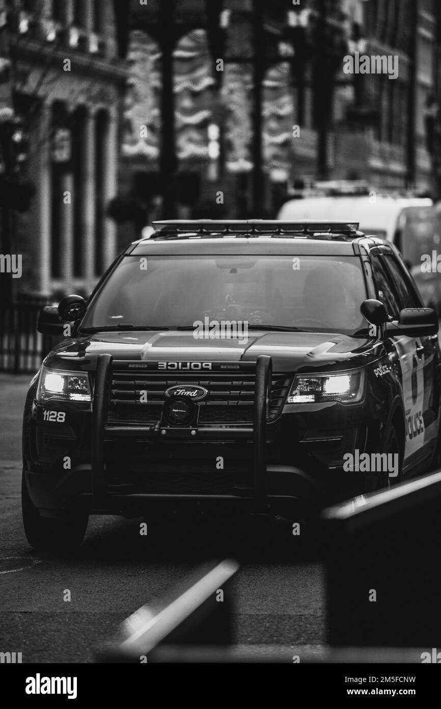 Ford police vehicle Black and White Stock Photos & Images - Alamy