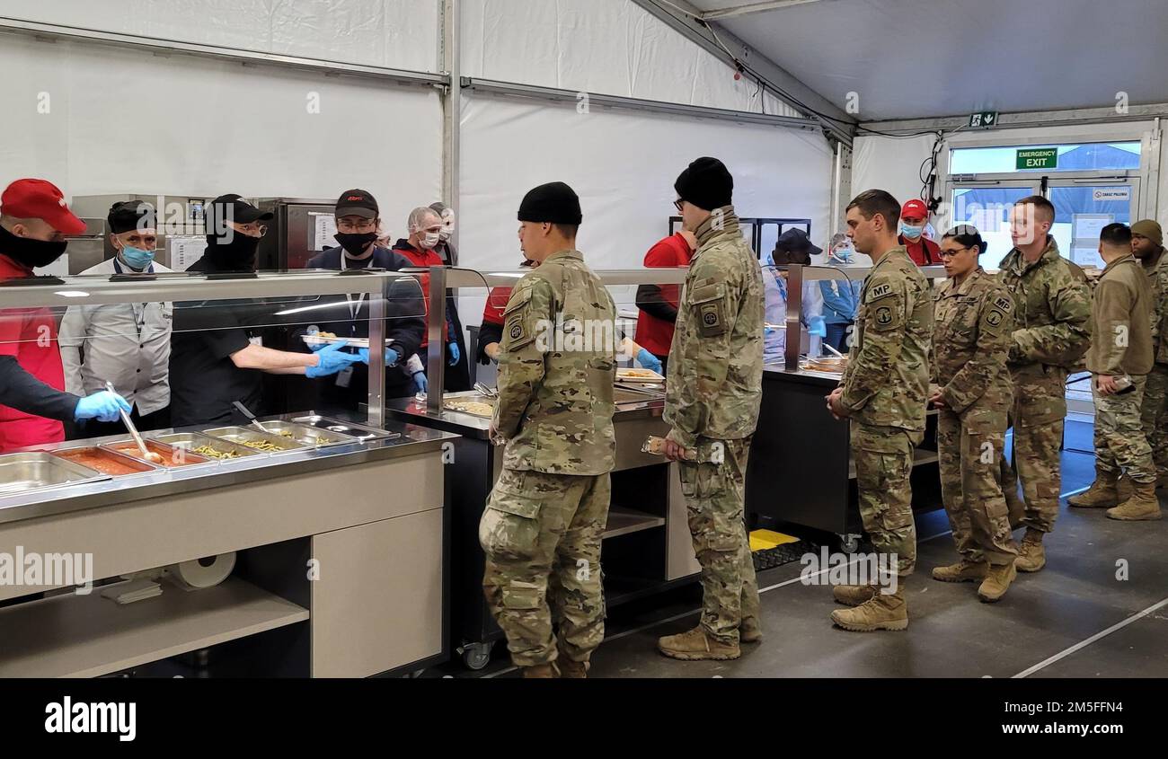Soldiers from elements of the XVIII Airborne Corps deployed to Mielec ...