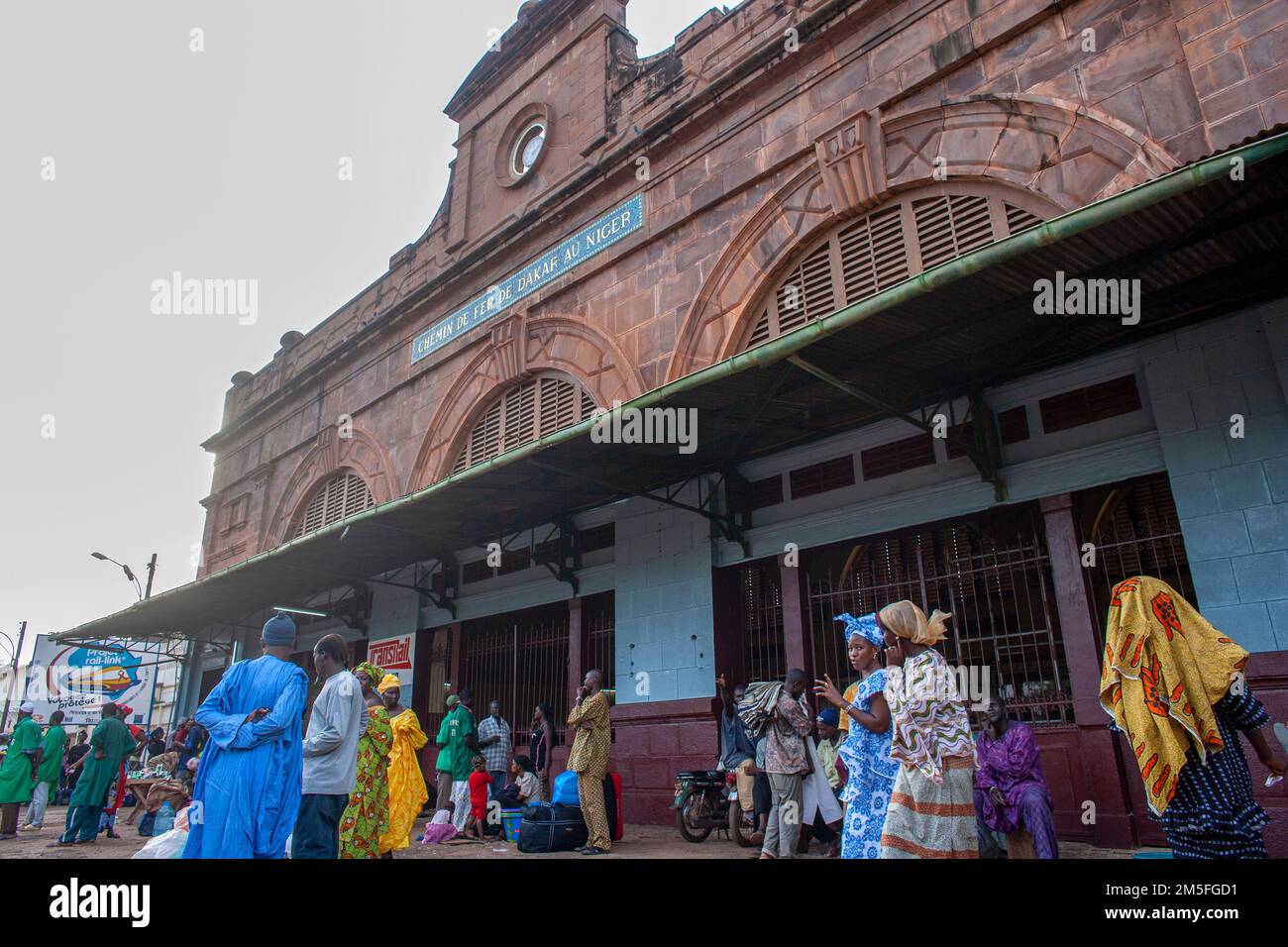 Railway station with passenger in Bamako ,Mali, West Africa Stock Photo ...