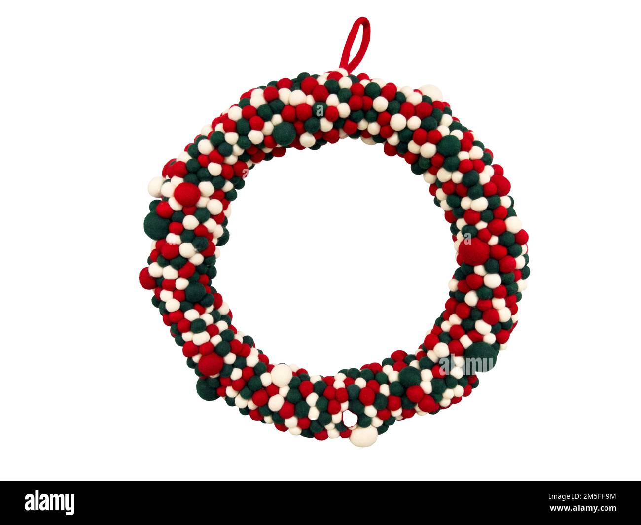 Christmas wreath with clipping path Stock Photo