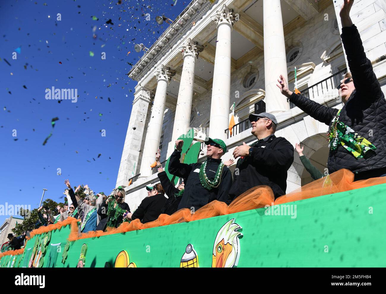 U.S. Air Force Col. William Hunter, 81st Training Wing commander, and